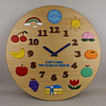 クラス名を使った大きな卒園記念時計